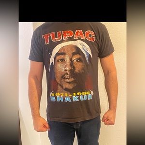 Unisex Vintage Tupac All Eyez On Me T-Shirt Sz Large